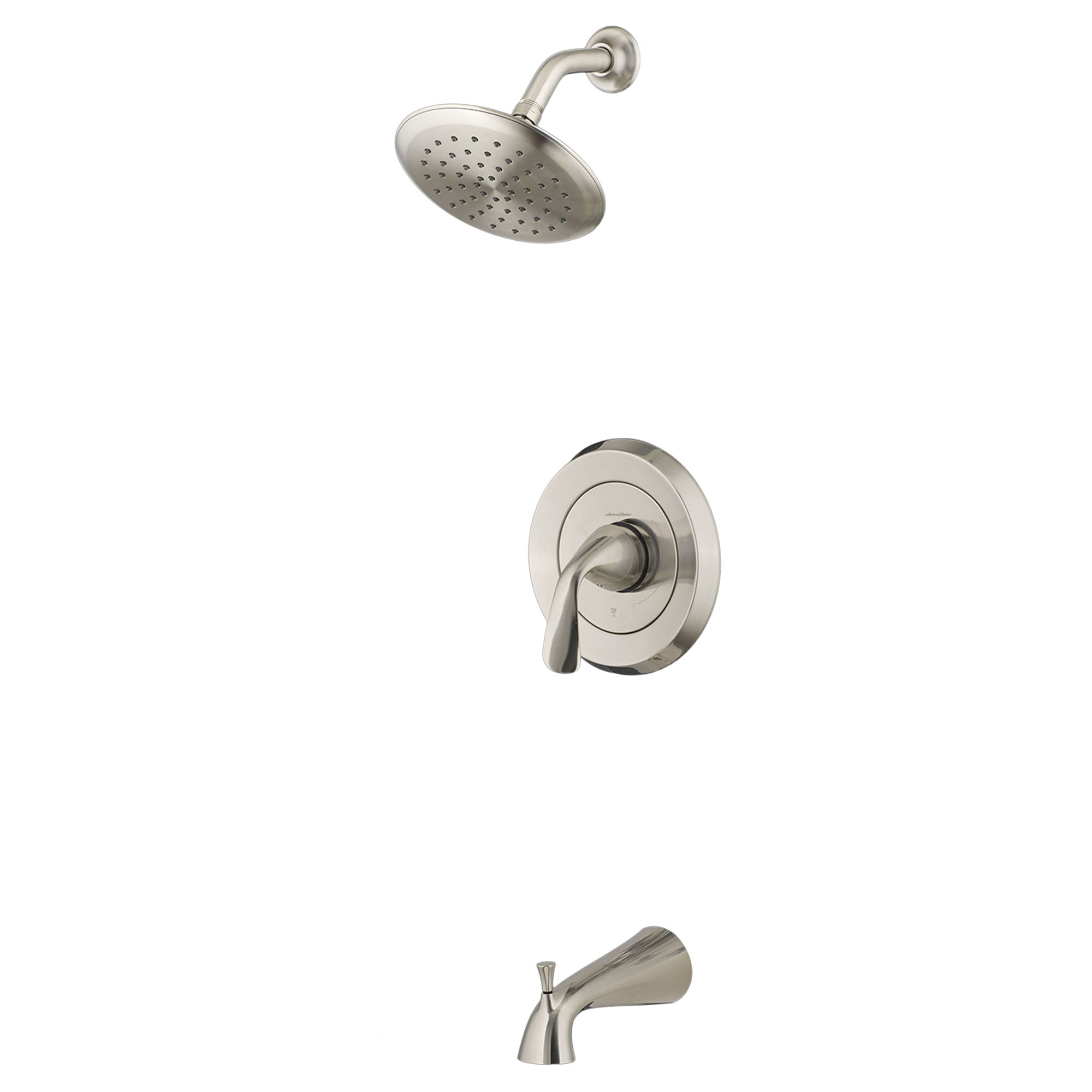 Fluent® 1.8 gpm/6.8 L/min Tub and Shower Trim Kit With Water-Saving Showerhead, Double Ceramic Pressure Balance Cartridge With Lever Handle
